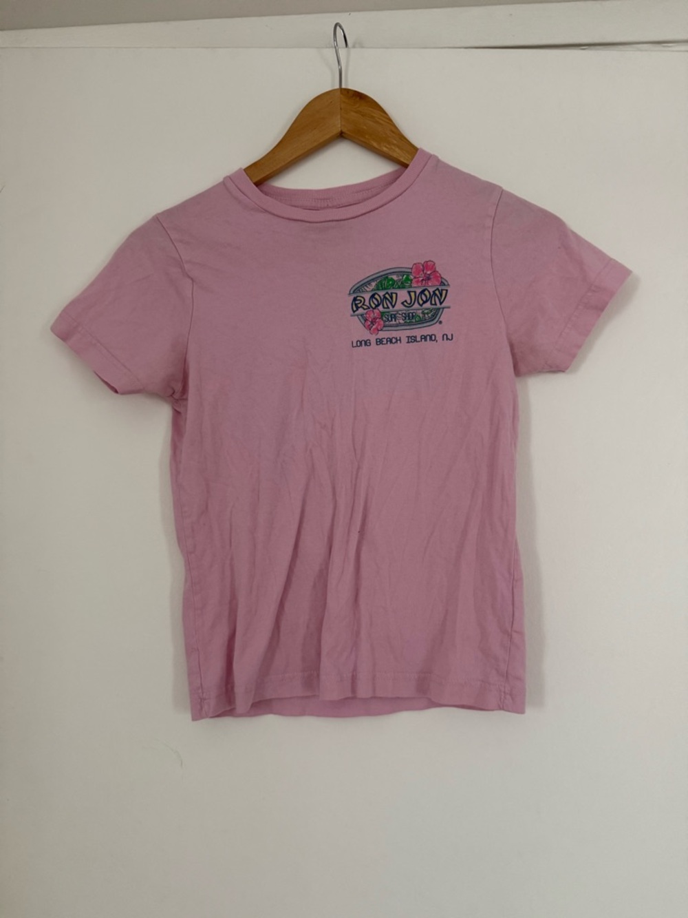 Ron Jon Light Pink Kids Surf Logo Tee